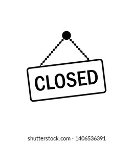 Closed icon illustration  vector sign symbol - Vector