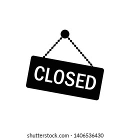 Closed icon illustration  vector sign symbol - Vector