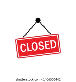 Closed icon illustration  vector sign symbol - Vector