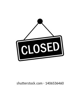 Closed icon illustration  vector sign symbol - Vector