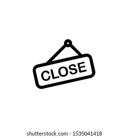 Closed icon illustration vector sign symbol - Vector