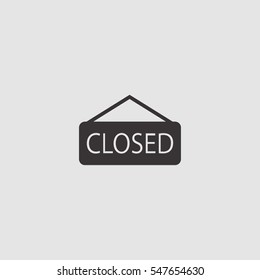 closed icon illustration vector, for web and mobile design