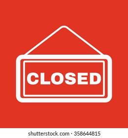 The closed icon. Locked symbol. Flat Vector illustration