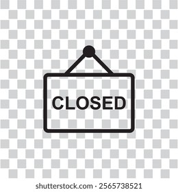 closed icon , market icon vector