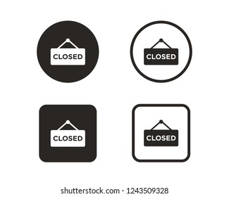 Closed icon sign symbol