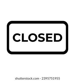 closed icon symbol vector. eps 10