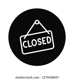 Closed icon vector