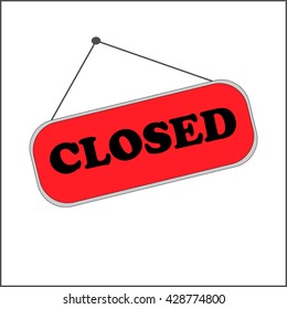 closed icon vector