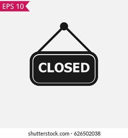 Closed Icon Vector.