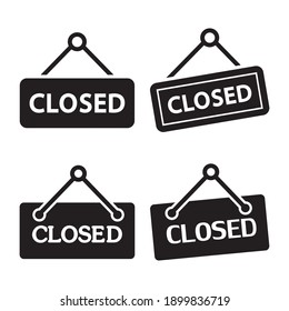 Closed Icon Vector Design Template Illustration