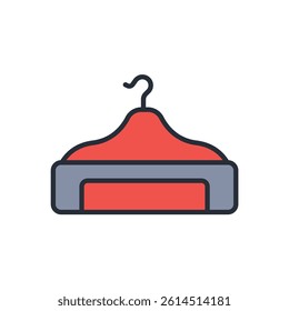 closed icon. vector. Editable stroke.linear style sign for use web design,logo.Symbol illustration.