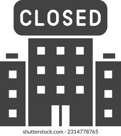 Closed icon vector image. Suitable for mobile application web application and print media.