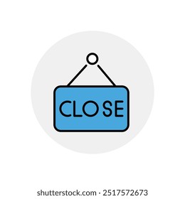 Ilustración de stock de Vector de icono cerrado