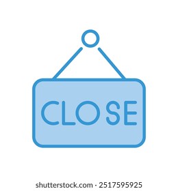Closed icon vector stock illustration