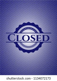 Closed jean background