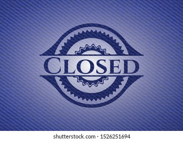 Closed jean background. Vector Illustration. Detailed.