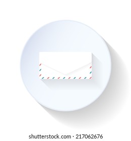 Closed letter flat icon