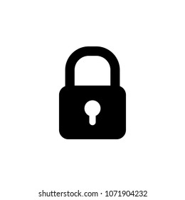 closed lock icon. Element of minimalistic icon for mobile concept and web apps. Signs and symbols collection icon for websites, web design, mobile app on white background