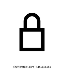 closed lock icon. Element of web icon for mobile concept and web apps. Thin line closed lock icon can be used for web and mobile