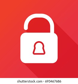 Closed lock icon. Security and safety, access rights concept illustration. Modern icon design. Modern icon design. Modern icons for mobile interface. Vector illustration.