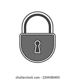 Closed lock icon. Simple style. Vector EPS 10.