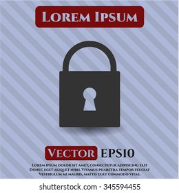 Closed Lock icon or symbol