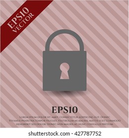 Closed Lock icon or symbol