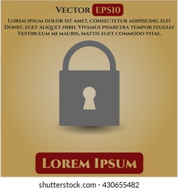 Closed Lock icon or symbol