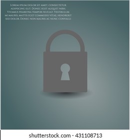 Closed Lock icon or symbol