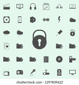 closed lock icon. web icons universal set for web and mobile