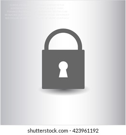 Closed Lock Vektorsymbol