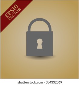 Símbolo del vector de bloqueo cerrado