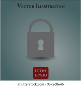 Closed Lock vector symbol