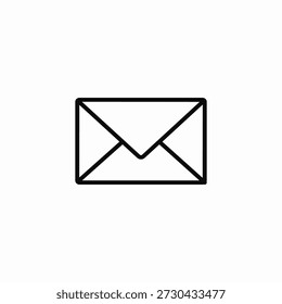 closed mail envelope icon sign vector