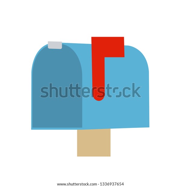 Closed Mailbox Raised Flag Emoji Vector Stock Vector (Royalty Free