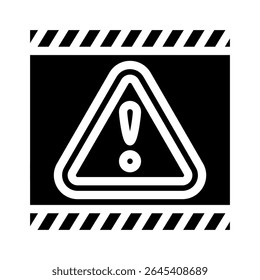 Gesloten Onderhoudsinformatie Glyph-pictogram Vector. Gesloten Onderhoudsinformatiebord. Geïsoleerde symboolillustratie