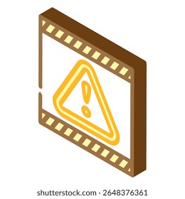 Gesloten Onderhoudsinformatie Isometrisch pictogram Vector. Gesloten Onderhoudsinformatie Teken. Geïsoleerde symboolillustratie