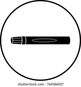 closed marker symbol