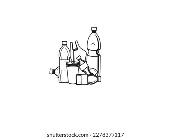 El frasco de metal cerrado sobre un fondo blanco. Vector EPS-103D representativo realista de una botella de leche de vidrio tradicional única. Con tapa blanca. Ruta de recorte. Aislado sobre blanco
