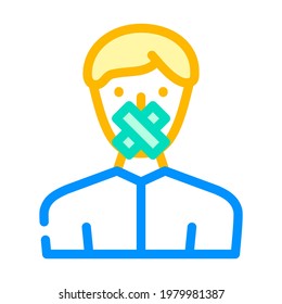 closed money color icon vector. closed money sign. isolated symbol illustration