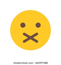 closed mouth emoji
