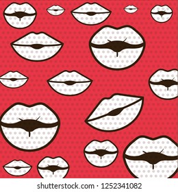 closed mouth pattern isolated icon