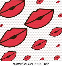 closed mouth pattern isolated icon