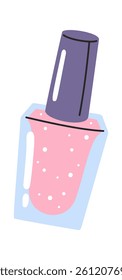 Closed nail polish hand drawn