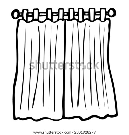 Similar – Image, Stock Photo closed | drawn curtain as privacy screen