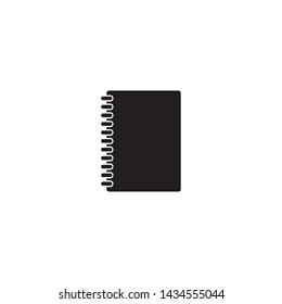Closed notebook icon image. Vector