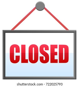 Closed notice vector icon