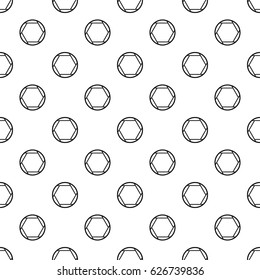 Closed objective pattern seamless in simple style vector illustration