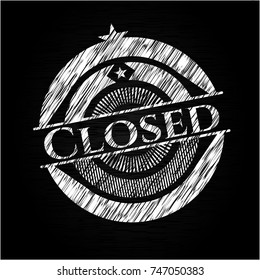 Closed on blackboard