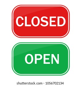 Closed and open icon vector